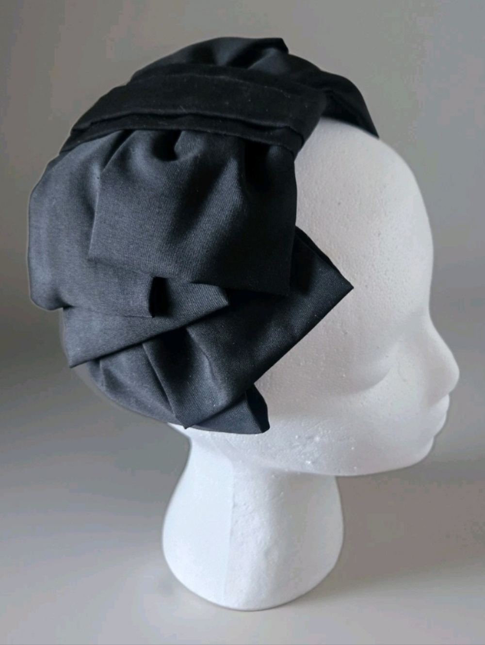 Vtg 1940s 50s Half Hat With Bow, Audrey Hepburn, 7/S, Party, Formal